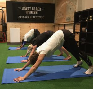 Black Yoga in teh Davey Black Fitness Studio